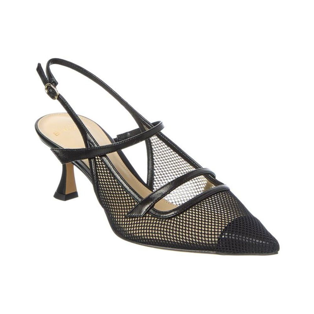 Alexandre Birman  Tita Mesh 60 Leather Pump, Black
